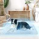 Cooling Mat for Dogs, Q-Max>0.5 Thin Breathable Dog Cooling Mat Blanket for Dogs, Anti-Slip Bottom Washable Pet Cooling Mat, Cool Relief & Portable for Travel Cooling Dog Bed,36x24, Grey.