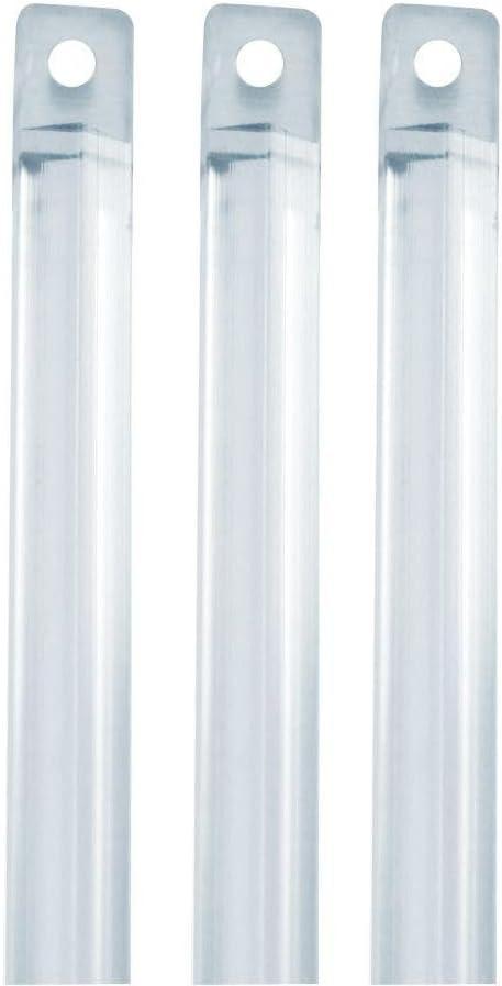 GMA Group 3 Pack Clear Replacement Blind Tilt Wand - 24" Long for Horizontal - Vertical and Mini Blinds - Universal Built in Closed Tip - No Hook Included - Not Suitable for Curtians