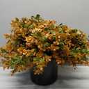Fake Plants Artificial Greenery Plastic Boxwood Shrubs for Outdoors
12 Bundles UV Resistant Realistic Faux Leaves Stem that Look Real, Boston Fern for Outside Planters Porch Patio Summer Decor
