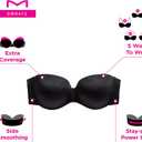 Maidenform Womens Live In Luxe Full Coverage Strapless Multiway Dm9472 Bras, White, 34C US