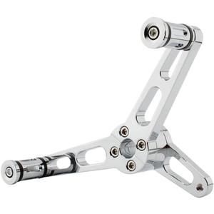 Motorcycle Heel Toe Gear Shift Lever + Shift Peg for Harley Sportster 1200 883 XL XL1200 XL883 2004-2018 Aluminum Forward-Controls Shifter Lever(Chrome)