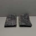 decorUhome Chenille Throw Pillow Covers 12x20 Set of 2, Thick Textured Slubby Neutral Decorative Pillow Covers with Elegant Design for Couch, Sofa, Living Room, Dark Grey