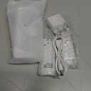 Remote Controller Charger for Wii/Wii U with 2 Pack 2800mAh Rechargeable Battery Pack, 2 Port Charging Station for Wii Controller, Remotes are not Included (5.1 * 2.3 inches, White)