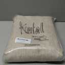 KOUFALL Linen Bronze Grommet Linen Blend Sheer Curtains 52x72 Inches Long