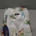 Tropical Storm Hawaiian Shirts for Men Short Sleeve Regular Fit Mens Floral Shirts (White, XXL)