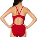 Speedo Womens Swimsuit One Piece Prolt Flyback Solid Adult Team Colors (Red) 8/34