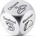 Valentines Day Gifts for Him Her, Anniversary Steel Gifts Date Night Dice Gift for Boyfriend Girlfriend Wife Husband Couple Women Men Food Dice Decider Sweetest Day Birthday Wedding Christmas