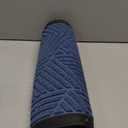 Smiry Front Door Mat Outside Entrance, Heavy Duty Sturdy Natural Rubber Doormat, Trap Dirt and Moisture, Easy Clean Low Profile Mats for Indoor Outdoor Entry, Irregular Triangle (29.5x17, Blue)