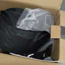 Full Face Motorcycle Helmets for Adult Men Women, DOT Approved Street Bike Racing Helmet Dual Visor Quick Release Buckle, Motorbike ADV Moped Helmet with Extra Clear Visor (XX-Large, Matte Black Blue)