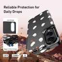 Goodon for Samsung Galaxy S25 Edge Case Wallet - Flip Folio Leather Cover with Trendy Floral Design, 3 Card Slots & Kickstand Function, Protective Phone Case for Women and Girls - Cute Little Ghosts