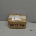 Bestier Modern Gold Crystal Semi-Flush Mount Chandelier Lighting Ceiling Light Fixture Lamp for Diningroom Bathroom Bedroom Livingroom 3 E12 Bulbs Required D13.5 inch X H11.6 inch