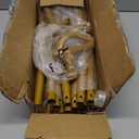 8FT Circle Arch Backdrop Stand for Parties, Round Balloon Arch Stand Kit with Base, Metal Gold Wedding Arches Frame Heavy Duty for Ceremony Birthday Baby Shower Gender Reveal Party Decoration