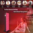 EXESAS Red Light Therapy Device for Full Body, 630nm, 660nm, 810nm & 850nm, Near Infrared Dual-Chip Clinical Grade LED Panel for Smooth Skin, Weight, Pain and Overall Wellness (200LED)