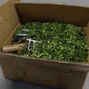 INSPRING 27'' Artificial Boxwood Topiary Trees Outdoor Fake Bushes Plants UV Resistant Evergreen Shrubs with Metal Ground Spike for Porch Patio Garden, 2 Pack