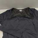 HYZ Womens Sexy Lace Square Neck Long Sleeve Y2K Going Out Party Basic Bodysuit Tops (Black, XL)