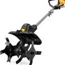 Cordless Tiller Cultivator for Dewalt 20v Max Battery, 360RPM Electric Tiller for Gardening, 11.8in Tilling Width 8.6in Depth, Battery Powered Tiller for Lawn/Soil Cultivation (Battery Not Included)