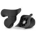 2-Pcs Luggage Wheel Replacement, Suitcase Black Travel Wheels Kit DIY Repair, Spinner Casters Sturdy Plastic 360 Degree Rotation