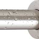 Ivilon Shower Tension Curtain Rod - Adjustable Spring Tension Rod for Shower Curtains, Bathroom, or Windows, Easy to Install, No Drilling Required, Rustproof, Adjustable 24 to 36 Inch. Satin Nickel