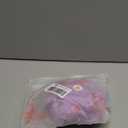 Lilosy Sexy Stocking Rhinestones Heart Garter Underwire Floral Mesh lace Sheer Babydoll Lingerie Teddy Bodysuit Skirt Set (Medium, Lavender Purple)