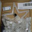 FUNIAO Christmas String Lights 320 LED Christmas Decorations Star Waterfall Lights with 11 Modes Remote Control for Tree Wall Yard Wedding Party (Warmwhite+Multicolored)