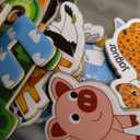 JoyCat Wooden Kids Magnets  26 Cute Animals, Alphabet Uppercase Letters, and 0-9 Numbers, Fridge Magnets for Toddlers, Fun Educational Spelling Learning Gift for Toddlers & Kids