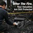 1800°F/ 35 Min Small Fireproof Safe, 15.25 Lbs Heavy Duty Safe Box