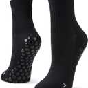 Sof Sole Half Crew Nylon Non Slip Grip Socks - Great For Pilates, Team Sports, And Hospital Barre Socks - For Men and Women