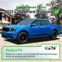 Outside-Mount Rain Guards Window Visors for 2022-2026 Ford Maverick Wind Vent Deflector Dark Smoke 4-Piece Set with Thicker and Full-Size