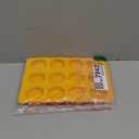 2 Pcs Oreo Chocolate Cookie Silicone Molds, 12-Cavity Round Silicone Mold, Baking Mold for Oreo, Chocolate, Cookie, Candy, Mini Cake, Jelly (Orange + Yellow)