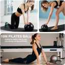 Nuplot Pilates Equipment, Pilates Kit for Home Workouts, Pilates Essentials Kit for Women, Home Pilates Kit with Pilates Ring and Ball Set, Booty Bands, Figure 8 Resistance Band, Yoga Band, 15"