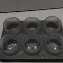 ZOOFOX Set of 6 Romantic Water Glasses, 12 oz Hobnail Glasses Tumbler, Clear Embossed Vintage Glassware Set for Beer, Cocktail, Soda, Beverages