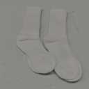 Women's Scrunch Crew Socks Retro 3-Pack Solid Cotton Boot Calf Socks Chunky Ribbed Cozy Slouchy Socks Size 5-11 (One Size, 3 Pack White)