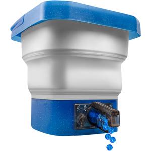 Collapsible Gel Ball Blaster Ammo Bucket, Portable Splatter Blaster Accessories, Splat Gel Gun Refill Container with Strainer, Large Capacity Water Beads Storage Tub Up to 10,000 Balls, for Ages 14+