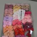 CELLOT Baby Girls Fully Lined Hair Bows Hair Pins, 2' Hair Bows, 50 Pieces/25 Pairs - Infants, Toddlers, Kids Hair Accessories in Pairs - Pink Bow Alligator Hair Clips