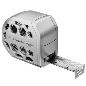 Crosstar 25FT Magnetic Self-Locking Stainless Steel Tape Measure, Double-Sided Scale, Waterproof & Rustproof Retractable Measuring Tape with Hollow Design for Home, Industrial, Woodworking