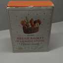 Bread Warmer Basket with Stone - Large Bread Baskets for Serving/House Warming Gifts New Home for Men/Kitchen Gifts for Bakers Hostess