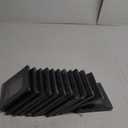 PATIKIL Black Stretched Canvas, 12 Pcs 6" x 6" (15 x 15 cm) Cotton Canvas for Acrylic, Oil, Watercolor Paints