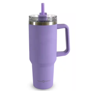 40 oz Tumbler with Handle and Straw Lid,Insulated Cup Reusable Stainless Steel Water Bottle 