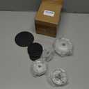 4 Pcs Gas Stove Burner Caps, Metal Cooktop Burner Cap and Burner Head Replacement Kit, Cooker Hat Set, Suitable for Most Gas Stove Burners, 1 Large, 1 Small and 2 Middle