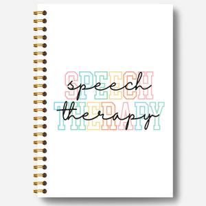 Speech Therapy Gifts Notebook, Speech Therapist Gifts Journal, Therapy Journal for Mental Health, Therapy Notebook, Mental Health Journal for Women, Spiral Notebook 5.5x8.3 Inches