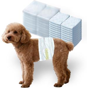 Male Dog Diapers,Dog Diapers Male Disposable with Wetness Indicator,100 Count,Small,Super Absorbent Leak-Proof Fit for Male Dogs Excitable Urination or Incontinence S