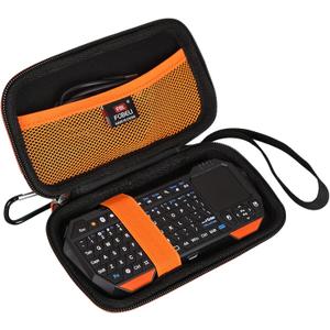 FBLFOBELI EVA Hard Carrying Case Compatible with Fosmon Mini Bluetooth Keyboard QWERTY Keypad, Portable Travel Storage Bag (Case Only)