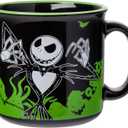 Silver Buffalo Disney The Nightmare Before Christmas Your Worst Nightmare Featuring Jack Skellington Ceramic Camper Mug, 20 Ounces
