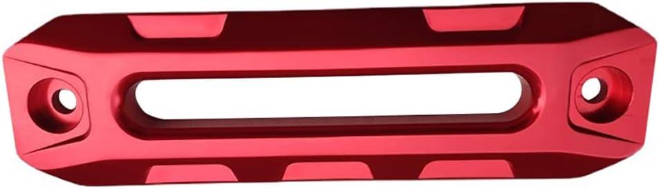 Rope Guide Nylon Rope Winch Rope Fairlead Off-Road Vehicle Winch Aluminum Guide Rope Stopper Accessories (Red)
