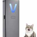 Air Ionizer, Negative Ion Air Purifier for Pet Homes and Small Spaces, Quiet Ozone Free Filterless Air Cleaner for Cat Litter Room, Bathroom, Bedroom, Desk(F2V Gray)