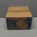 Reli. 110 Pcs Plastic Dinner Plates, Disposable (10.25 inch, White w/Gold Rim) Heavy Duty Plates for Party, Elegant Dinner, Wedding, Birthday | White, Hard Plastic