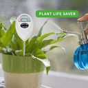 Censinda Soil Moisture Meter, Soil Moisture Monitor for House Plants, Soil Hygrometer Moisture Sensor for Indoor & Outdoor, Garden, Farm, Lawn Plant Care, No Battery Needed(White)