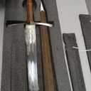 Sharp Blade Medieval Long Sword, Manganese Steel Blade Real Metal Sword