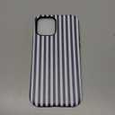 Magnetic Case for iPhone 12/12 Pro, Compatible with MagSafe, Aesthetic Striped Cute Design for Women, Hybrid 2-Layer Hard Shell Phone Cover, Deep Blue