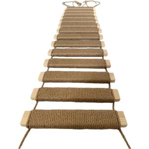 Cat Climbing Kit - Sisal Rope Cat Bridge, Cage Ladder, Scratcher & Step Platform Tower, Cat Ladder (40in)